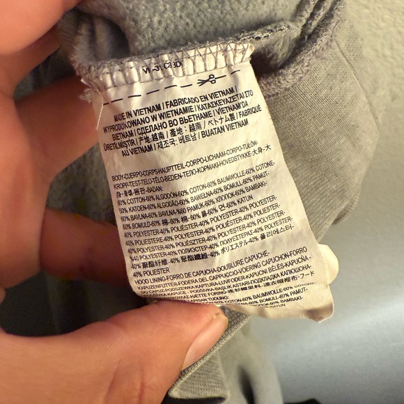 Vans Authentic OG Grey Pull Over Hoodie Sweatshirt Men's Large - Picture 8 of 8